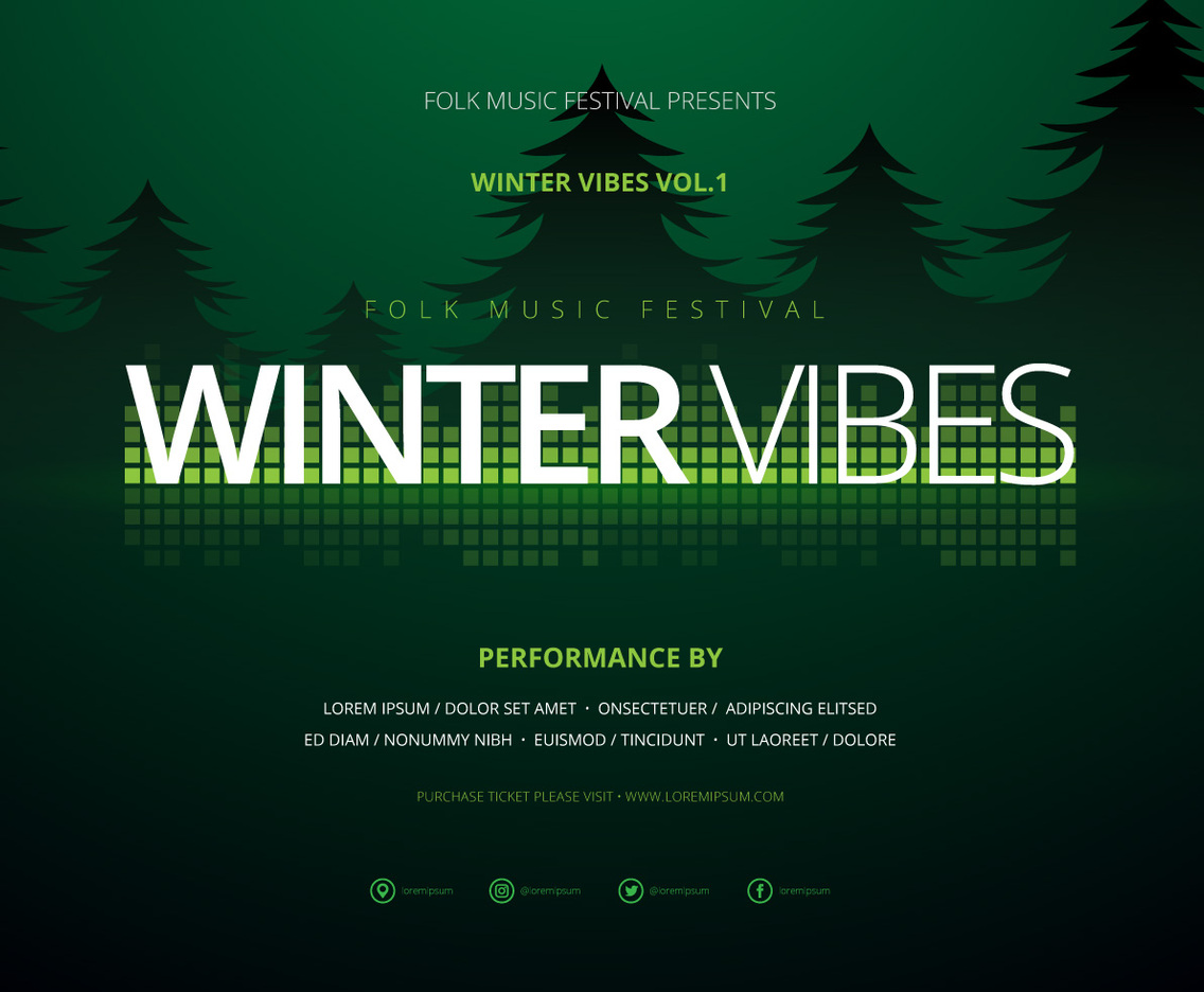 Retro Party and Gathering Poster Template