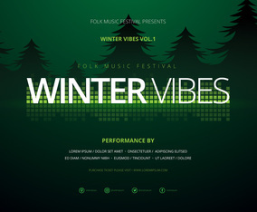 Retro Party and Gathering Poster Template