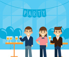 Parties and Gathering Vector Design