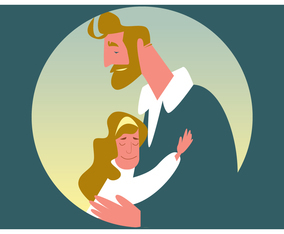 Peace and Love From Dad Vector