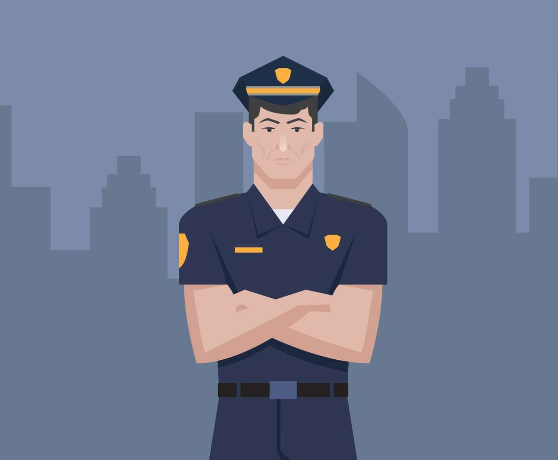 Police Officer Vector Illustration