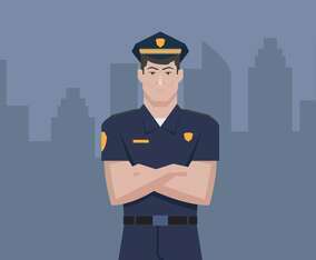 Police Officer Vector Illustration