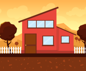 Vector Beautiful Landscape Illustration