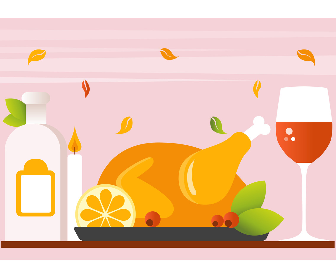 Thanksgiving Background Illustration
