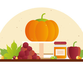 Thanksgiving Background Illustration