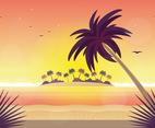 Vector Beautiful Summer Illustration