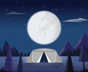 Vector Beautiful Landscape Illustration