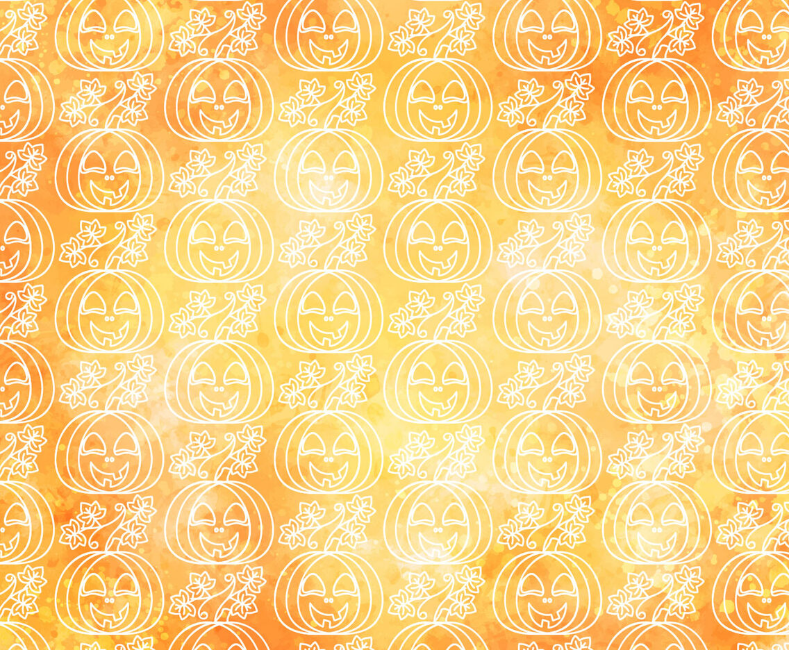 Vector Halloween Pumpkin Seamless Pattern