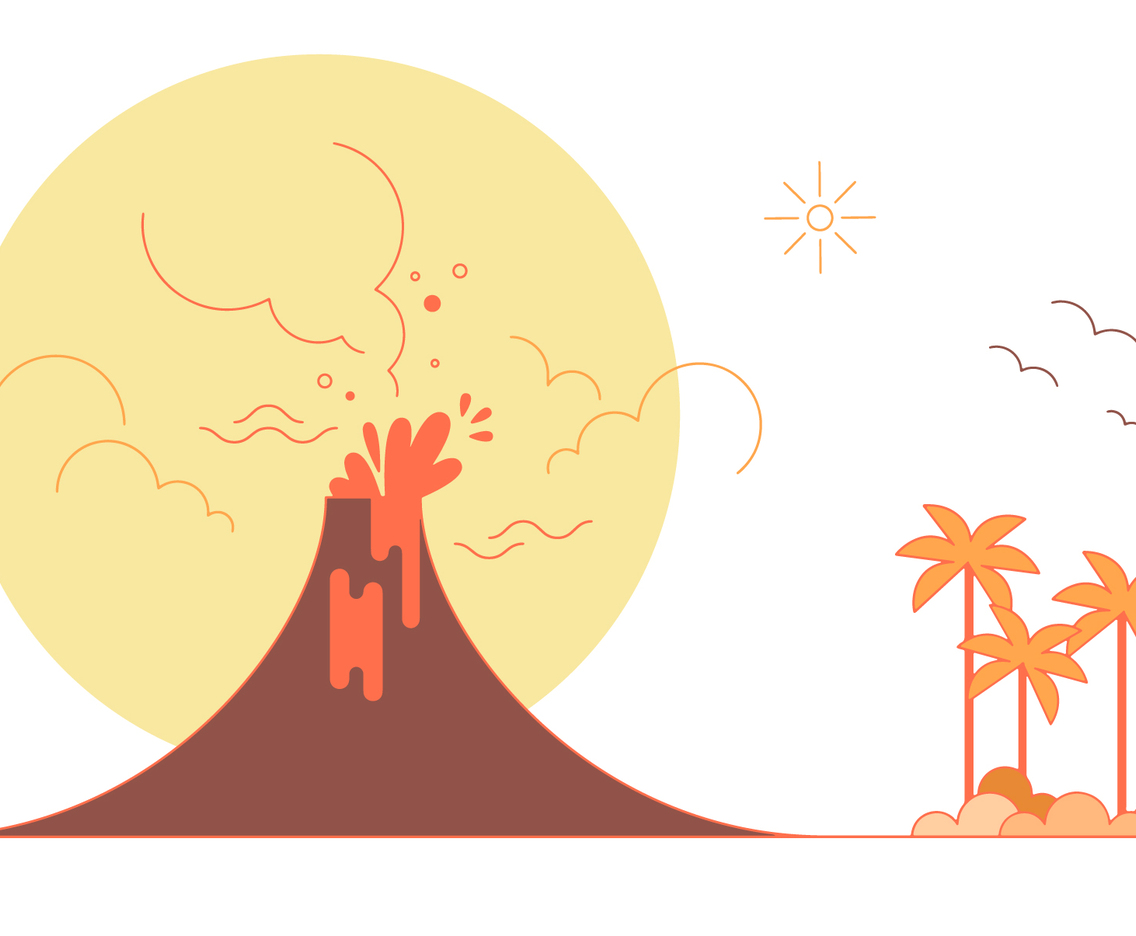 Volcano Vector