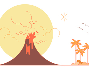 Volcano Vector