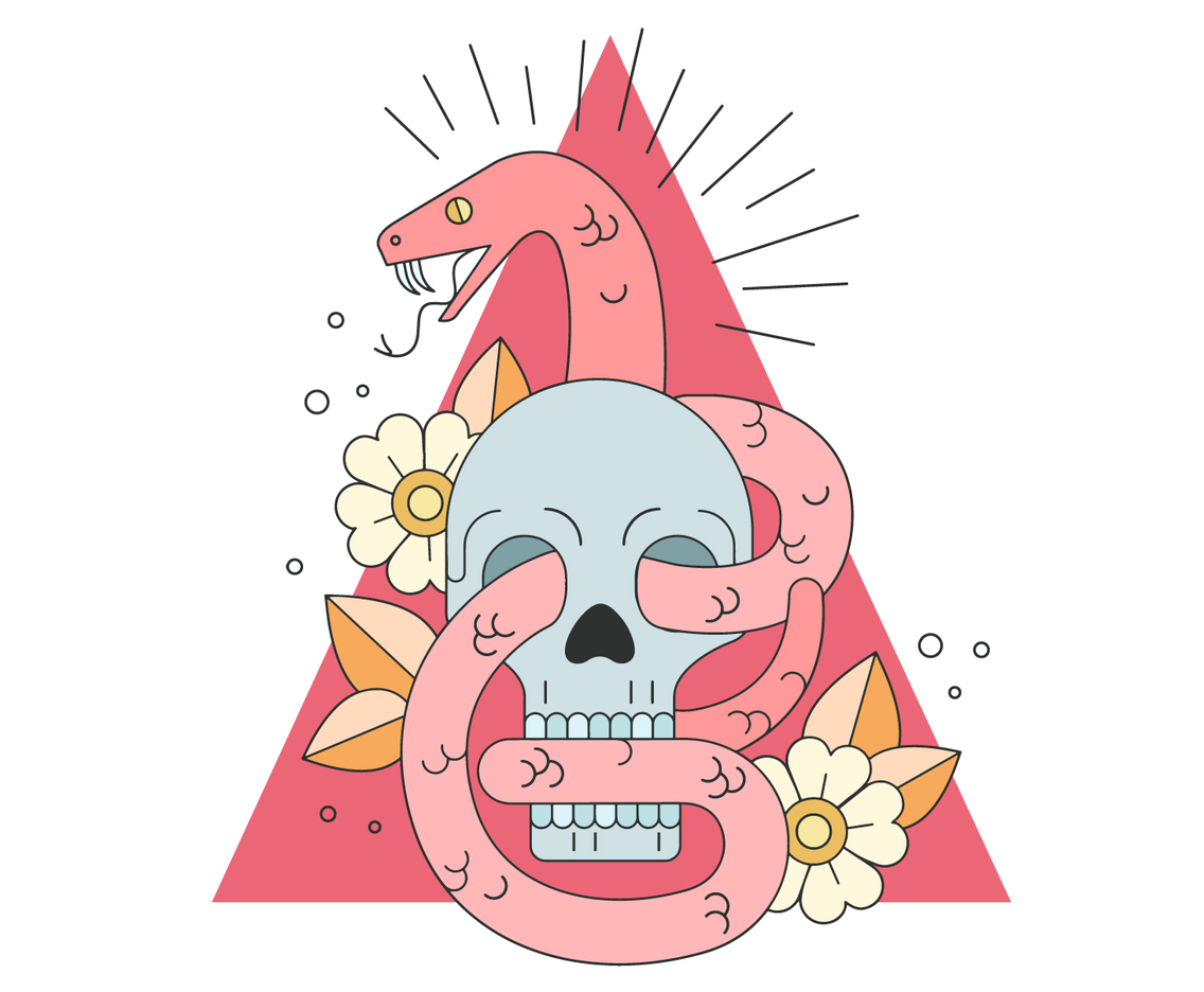 Kundalini Rises Vector