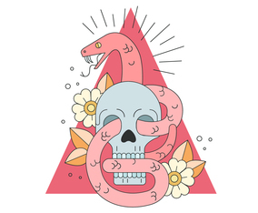 Kundalini Rises Vector