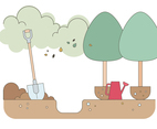 Afforestation Vector