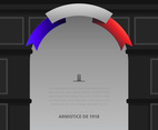 French Armistice Day Illustration, with France Flag, Europe