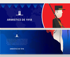 French Armistice Day Illustration, with France Flag, Europe