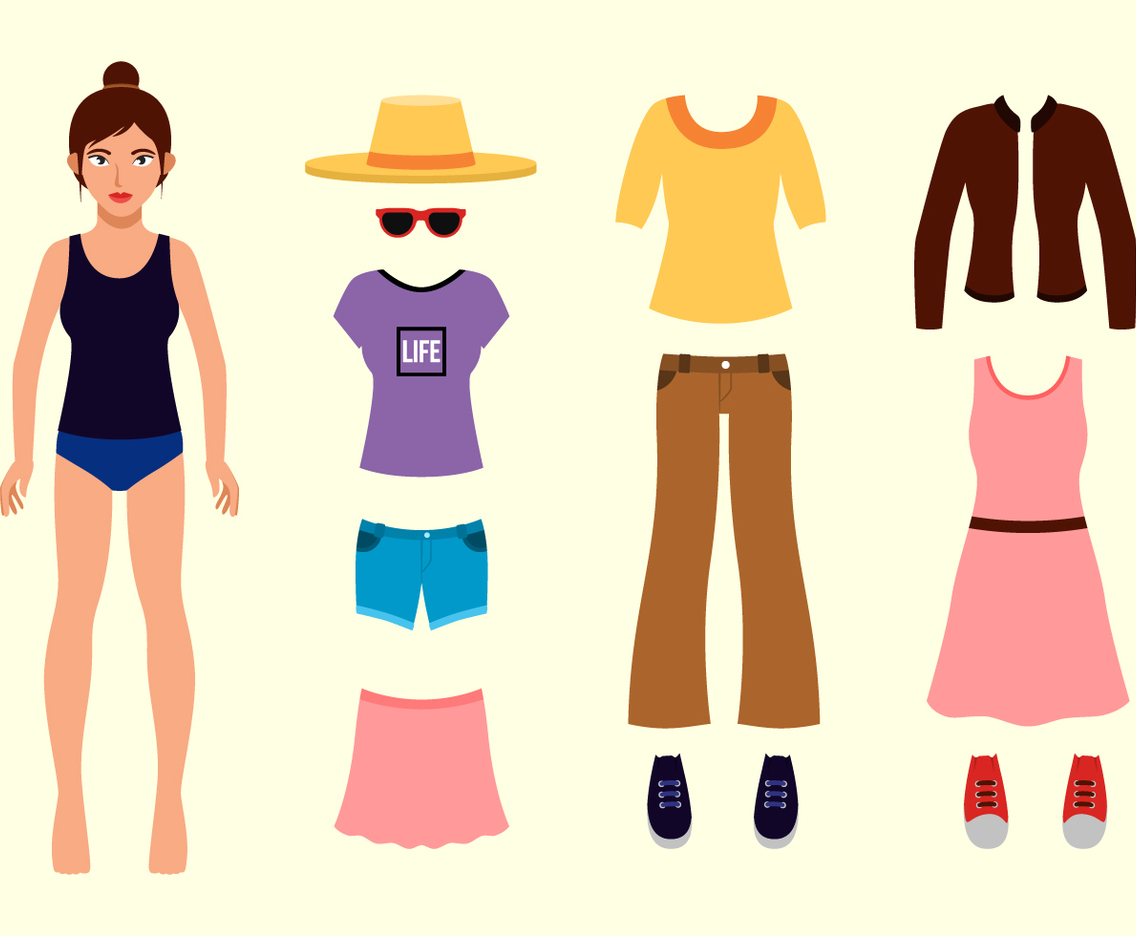 Beautiful Girl Paper Doll