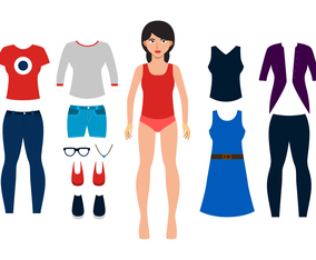 Cute Girl Paper Doll