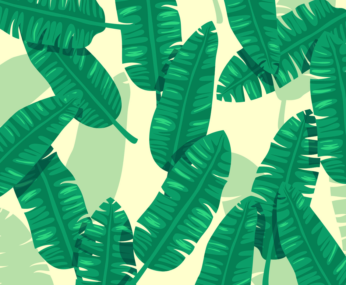 Banana Leaf Pattern Vector