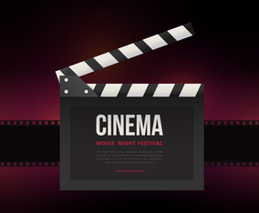 Movie Night Party Poster or Web Template