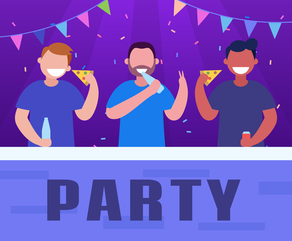 Funky Parties And Gatherings Vectors