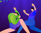 Funky Parties And Gatherings Vectors