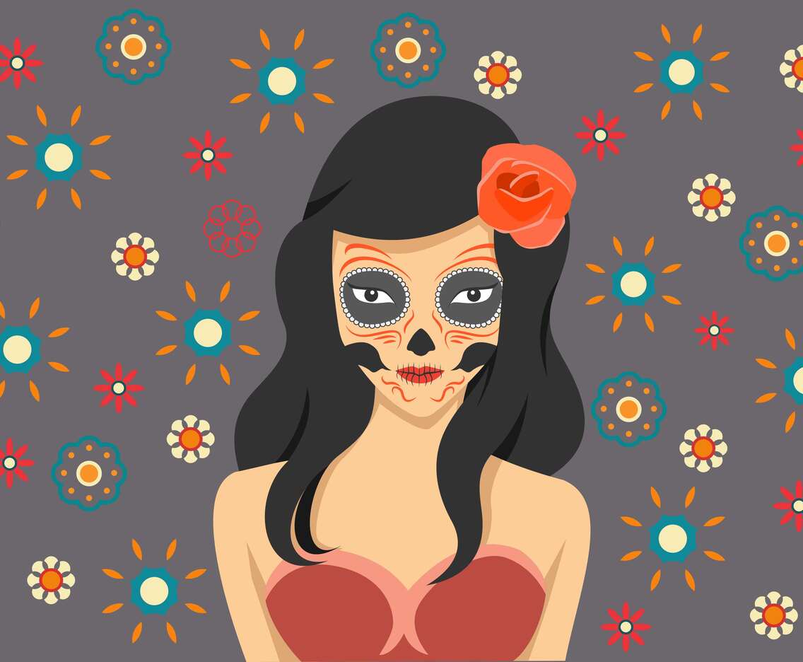 Day Of The Dead Vector Illustration