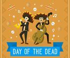 Flat Day of the Dead Vector Illustration