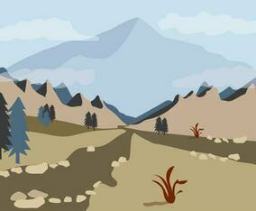 View Through the Mountain Valley