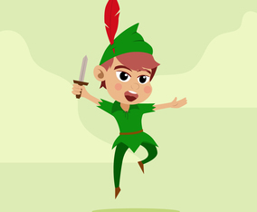 Boy in fantasy character costume