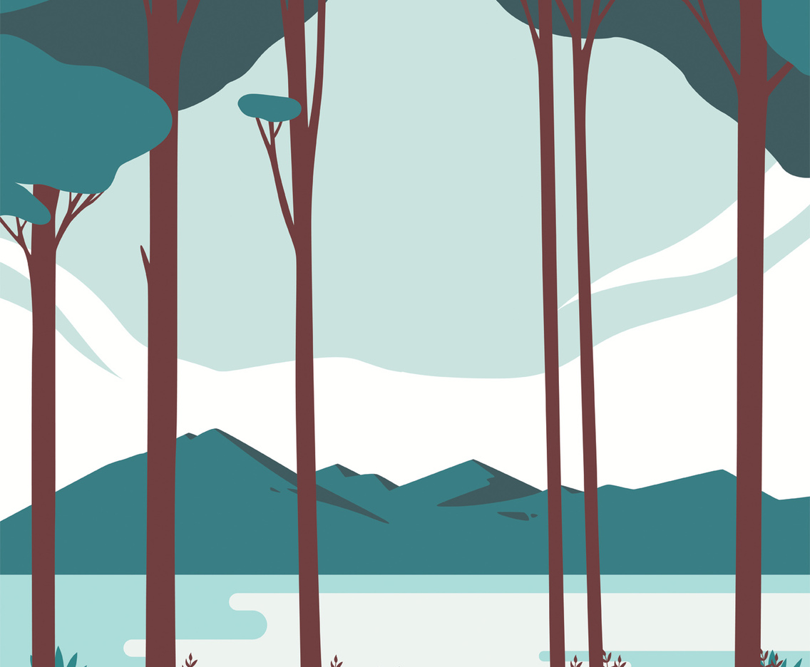 Mountain Landscape Vector Design