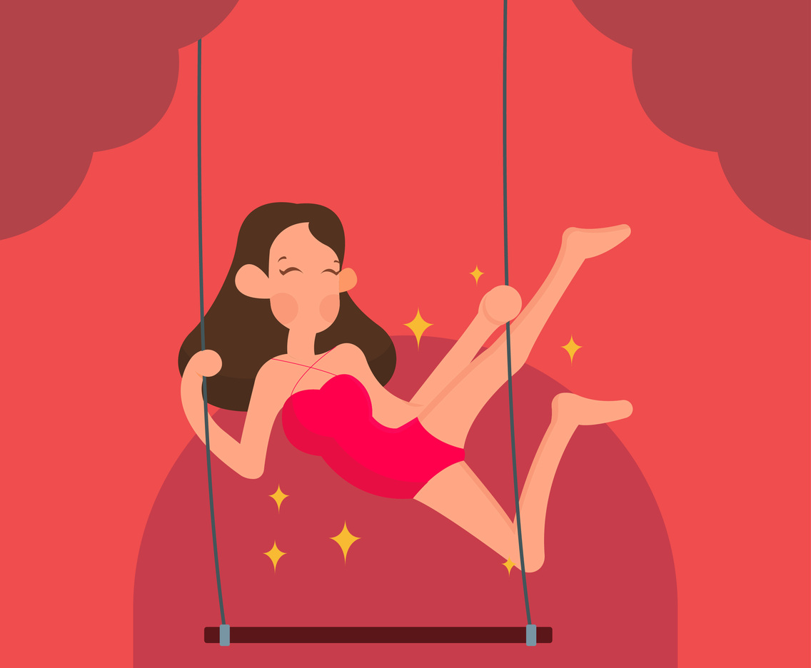 Trapeze Artist Vector