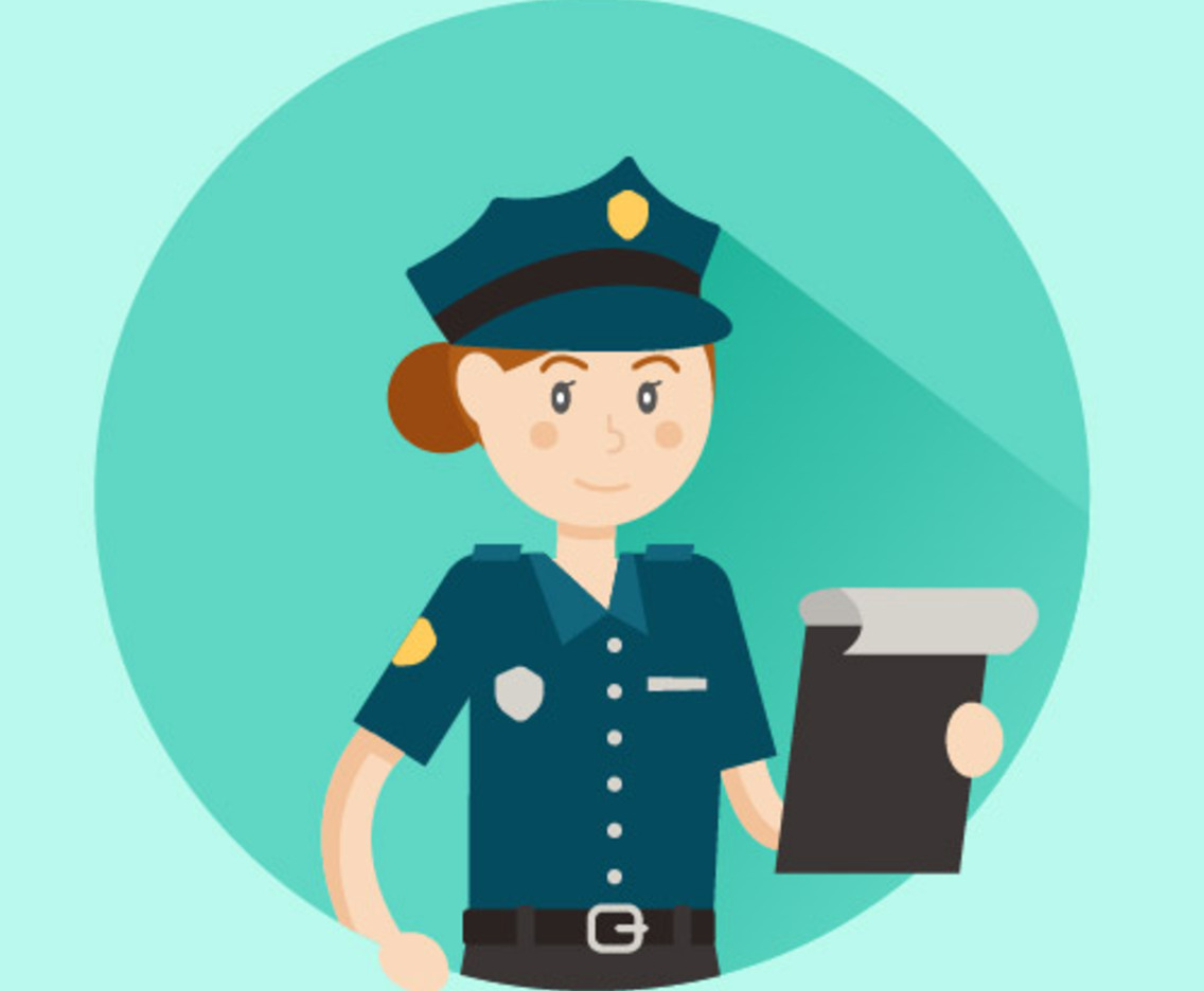 Women Police Officer Vector