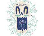 Cute Sugar Skull with Lettering
