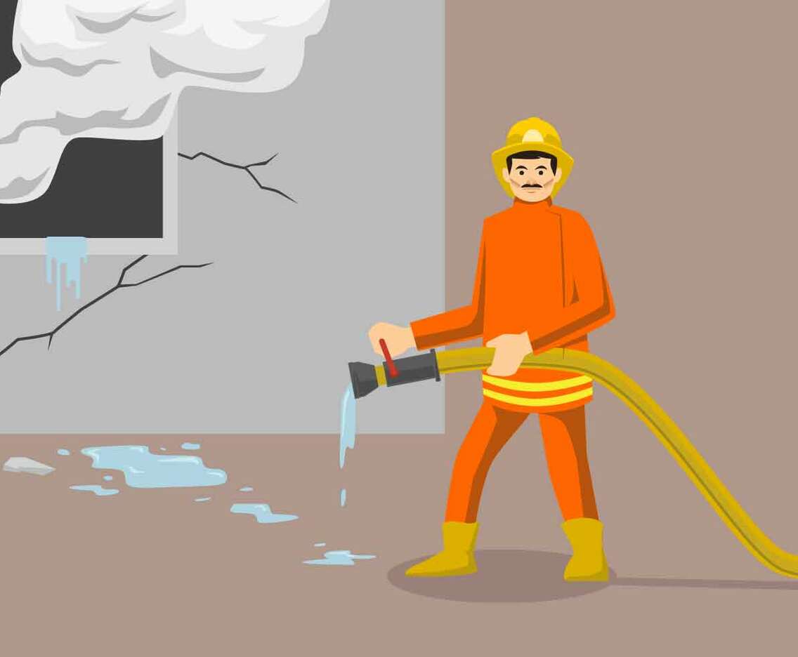 Firefighter Vector Illustration