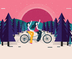 Tandem Bike Vol 2 Vector