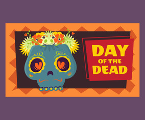 Day Of The Dead Vector Banner