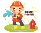 Firefighter Vector
