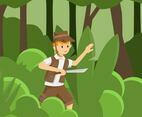 Jungle Explorers Vector Illustration
