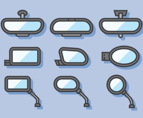Rear View Mirror Vector