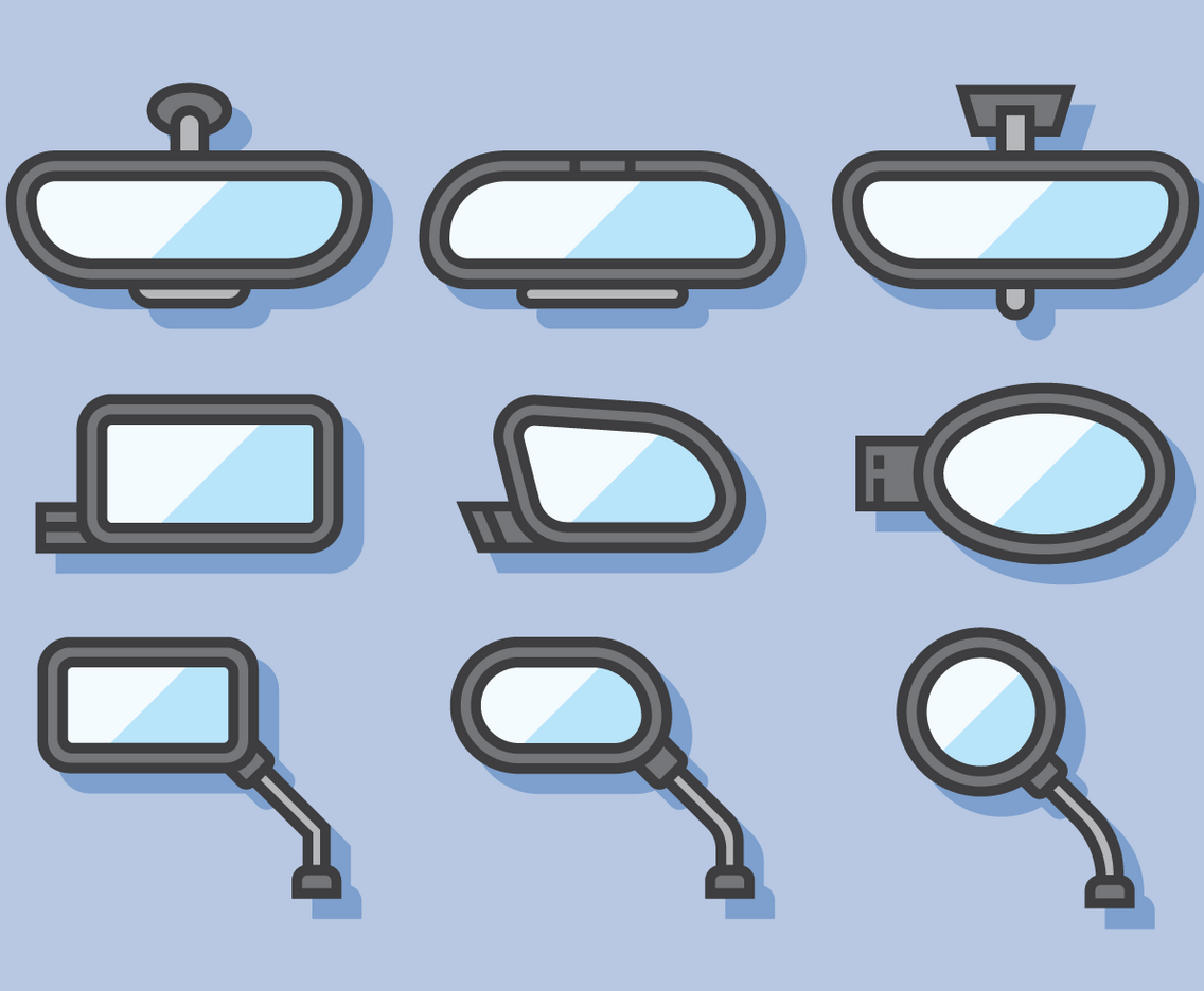 Rear View Mirror Vector