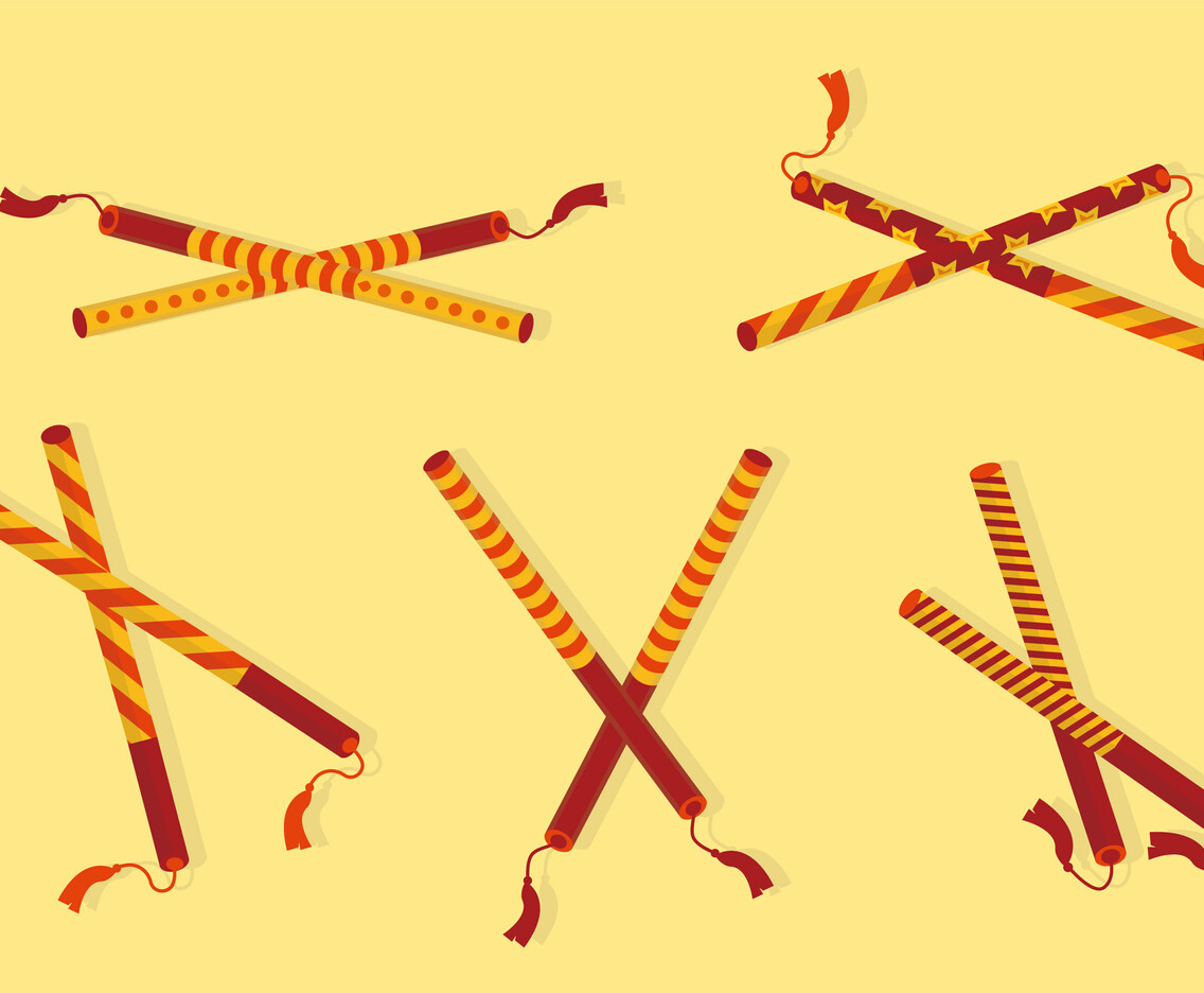 Dandiya Sticks Vector