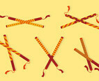 Dandiya Sticks Vector