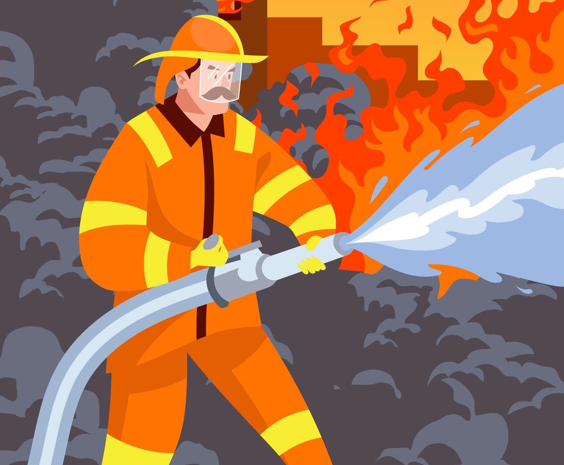 Firefighters In Action