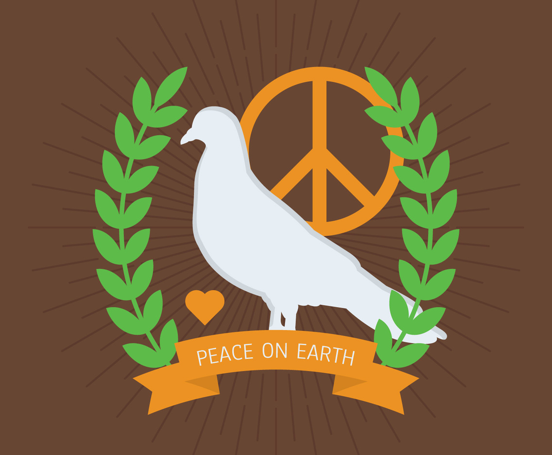 Beautiful Peace And Love Vectors