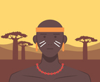 Indigenous People Of South America Vector Illustration