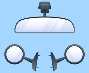 Unique Rear View Mirror Vectors