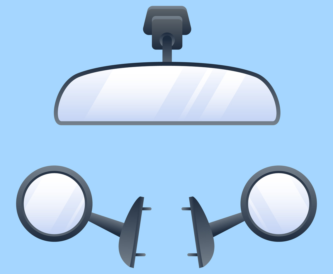 Unique Rear View Mirror Vectors