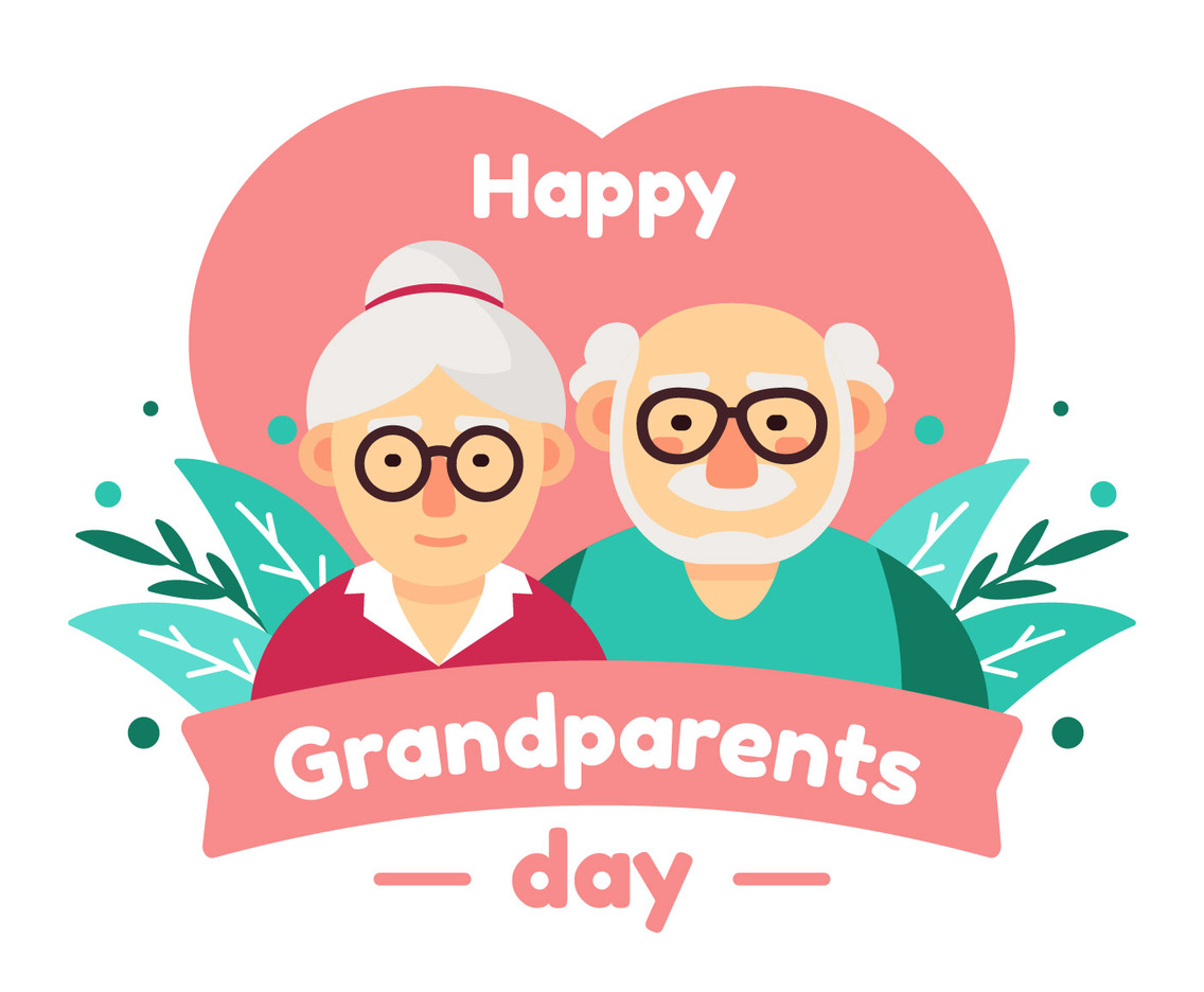Happy Grandparents Day Vector