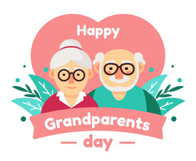 Happy Grandparents Day Vector