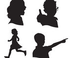 children silhouettes